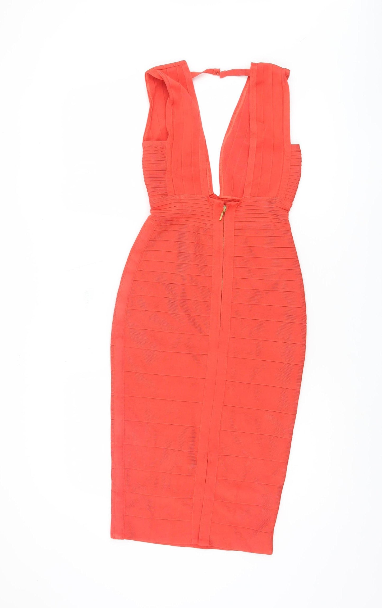 ASOS Women's Red Bodycon Dress XS V-Neck Party