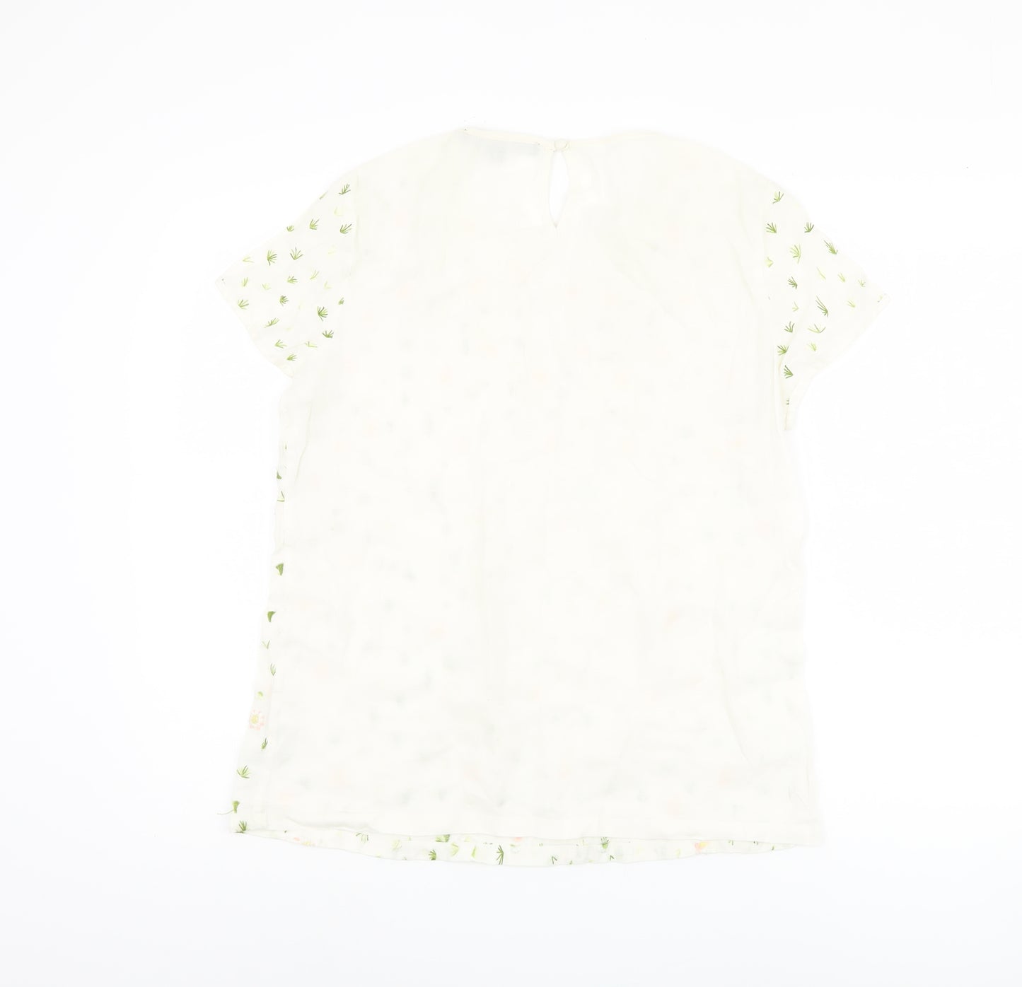 French Connection Women's Ivory Floral Top Size 14