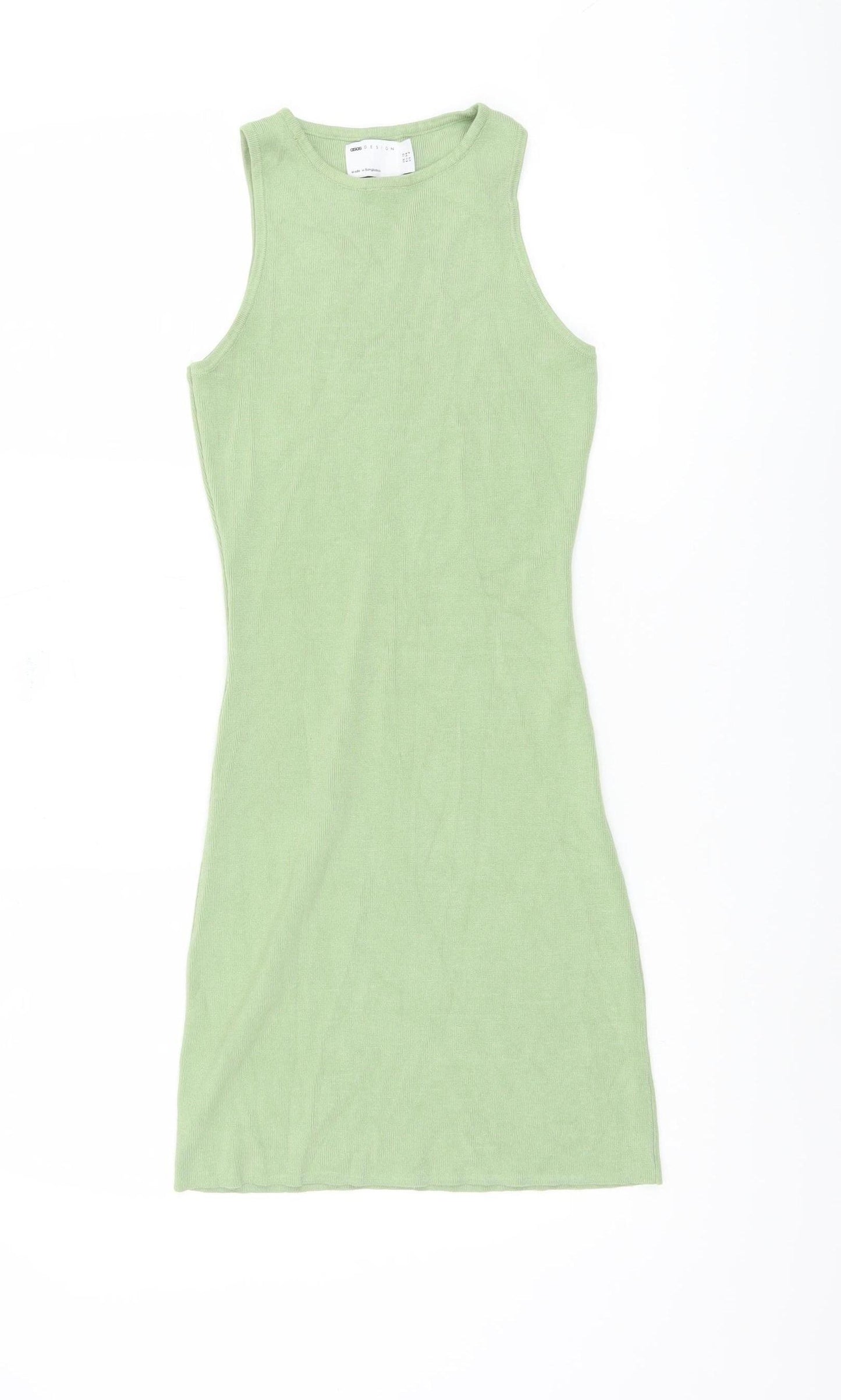 ASOS DESIGN Women's Green Tank Dress, Size 10
