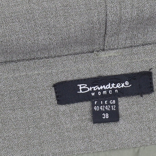 Brandtex Women Beige A-Line Skirt Size 12 Polyester