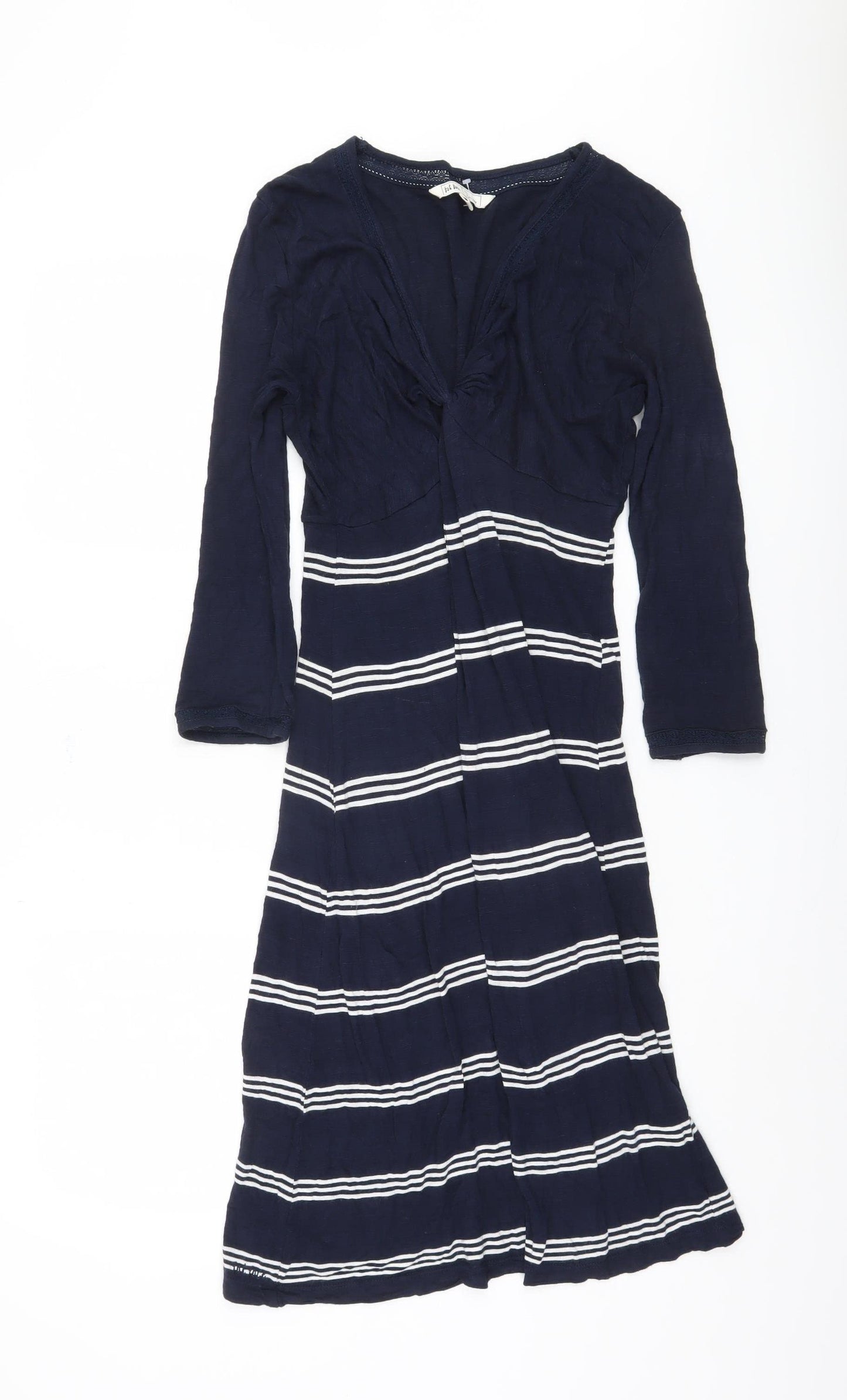 Fat Face Women's Blue Striped Dress Size 12