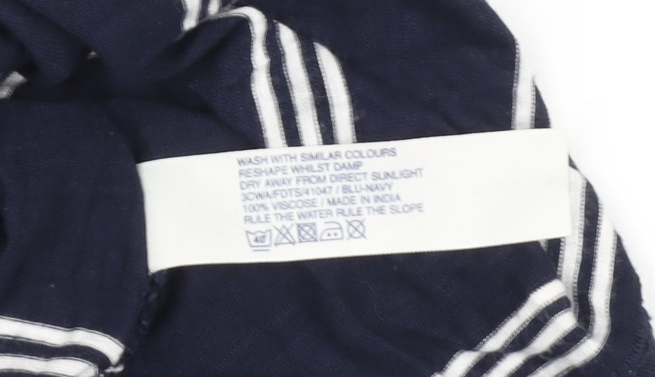 Fat Face Women's Blue Striped Dress Size 12