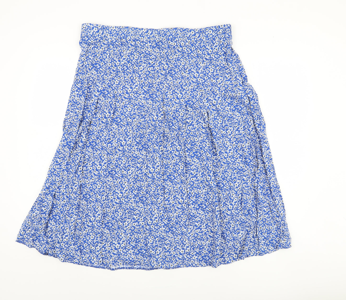 Bonmarché Women's Blue Floral Viscose Skirt