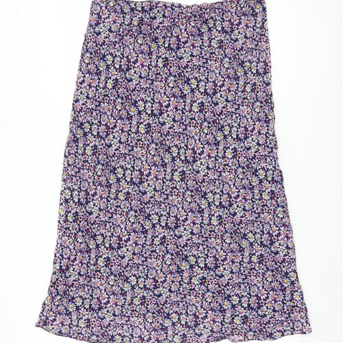 Alexon Women's Multicoloured Floral Lined Skirt Size 10