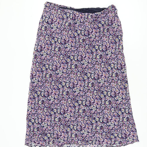 Alexon Women's Multicoloured Floral Lined Skirt Size 10