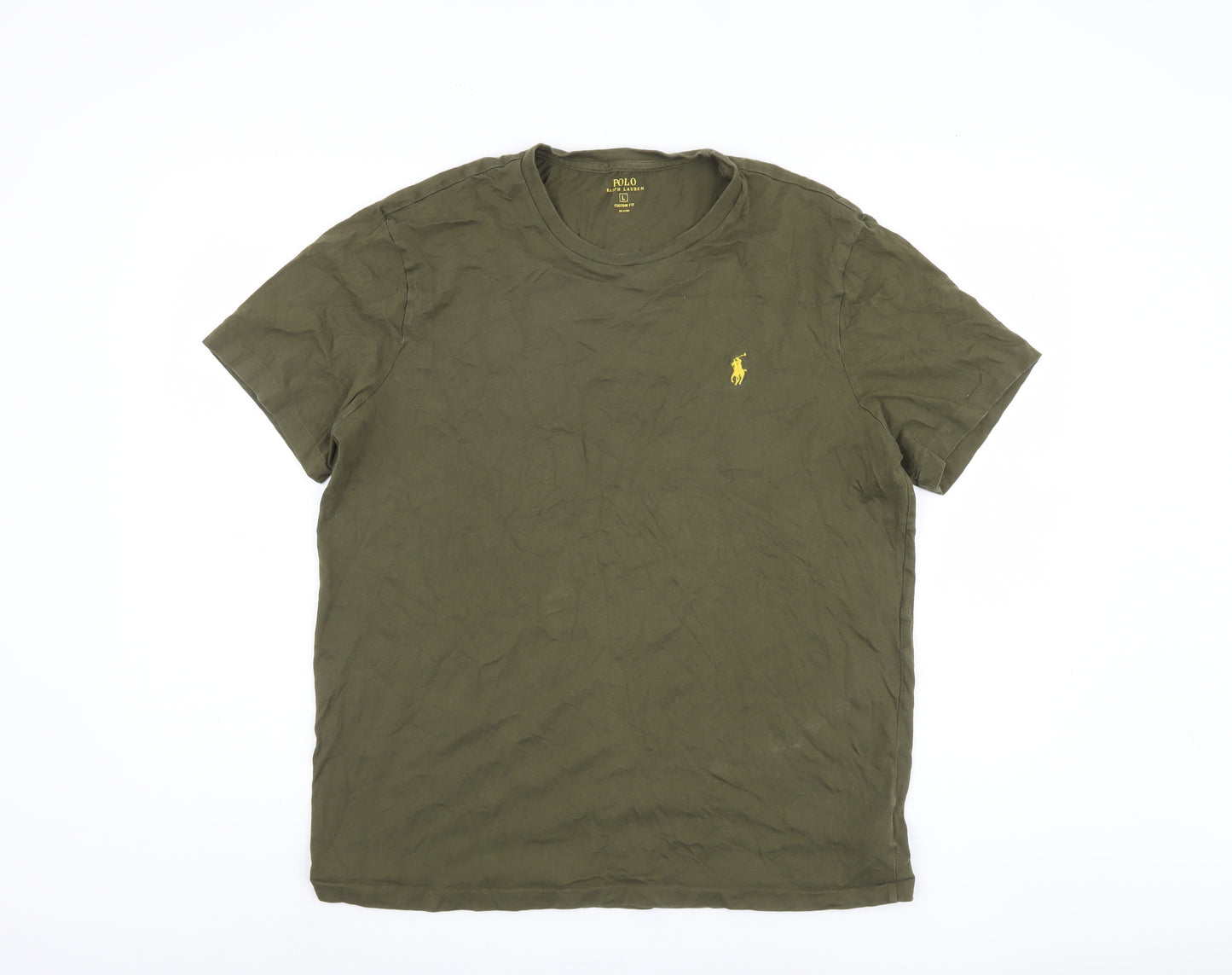 Polo Ralph Lauren Men's Green Crew Neck T-Shirt L