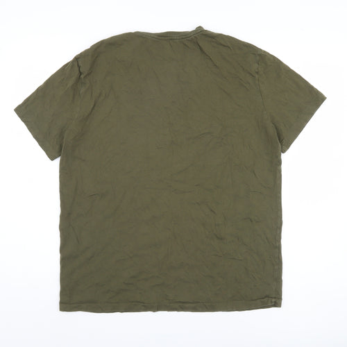 Polo Ralph Lauren Men's Green Crew Neck T-Shirt L