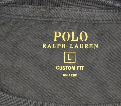 Polo Ralph Lauren Men's Green Crew Neck T-Shirt L