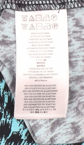 Michael Kors Women's Blue Animal Print Tank