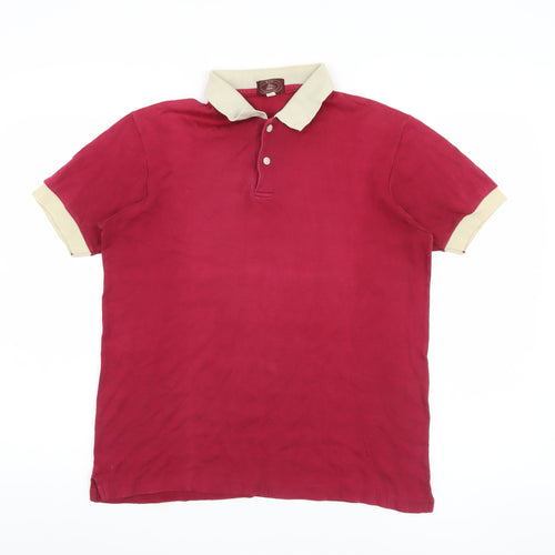 Bon Voyage Men's Red Polo Shirt Medium Casual
