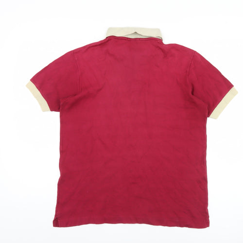 Bon Voyage Men's Red Polo Shirt Medium Casual