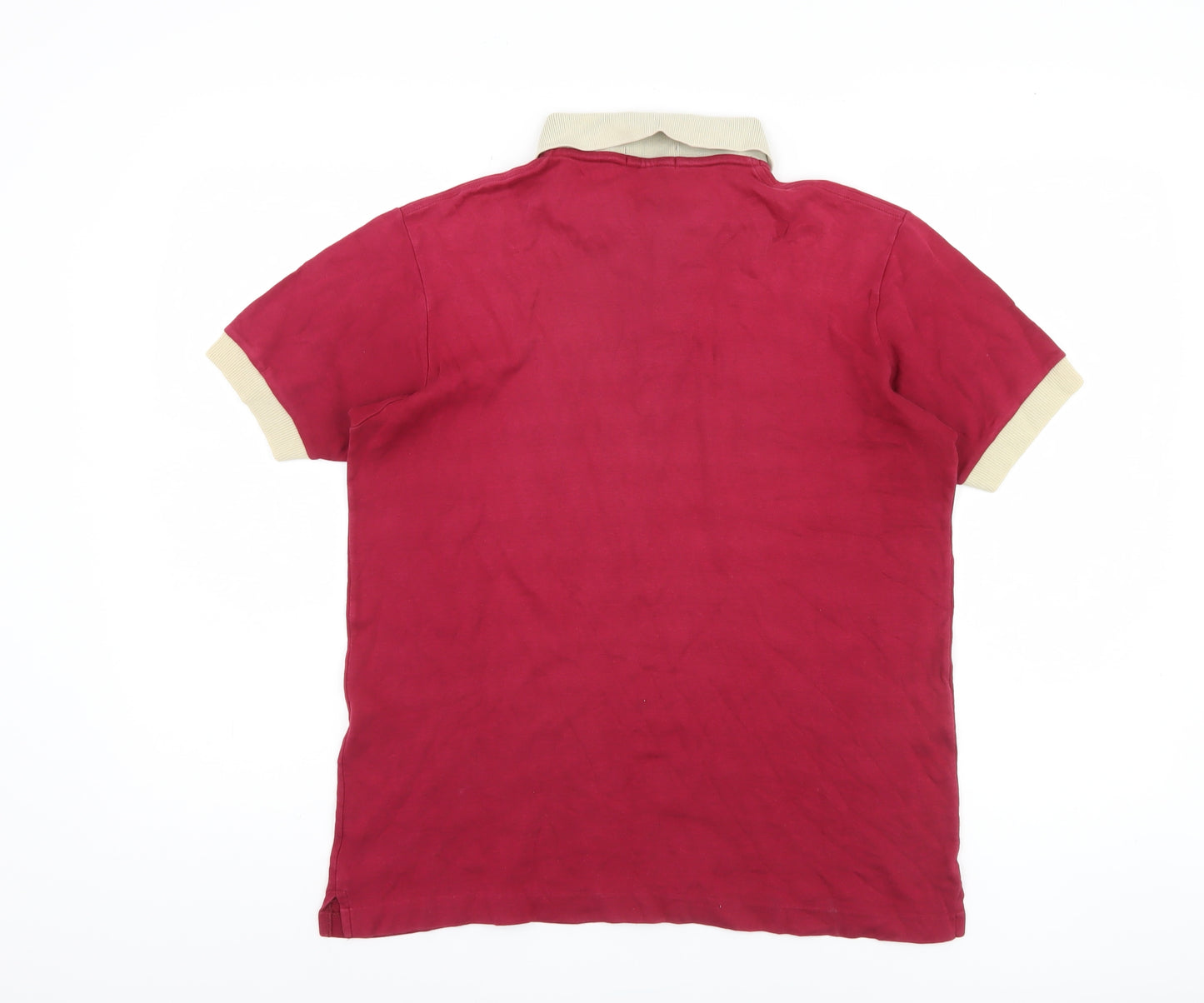 Bon Voyage Men's Red Polo Shirt Medium Casual