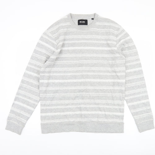 ONLY & SONS Grey XL Geometric Sweatshirt Men
