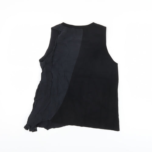 Zara Women Black Tank Top, S, Autumn Knit Casual
