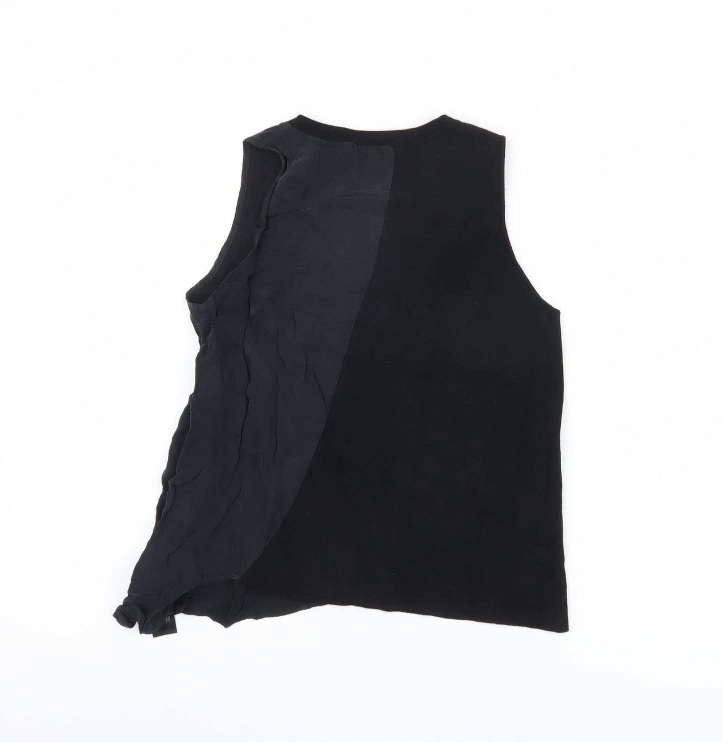 Zara Women Black Tank Top, S, Autumn Knit Casual
