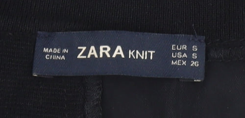 Zara Women Black Tank Top, S, Autumn Knit Casual