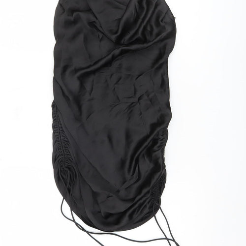 Zara Women's Black Silk Slip Dress Size 6