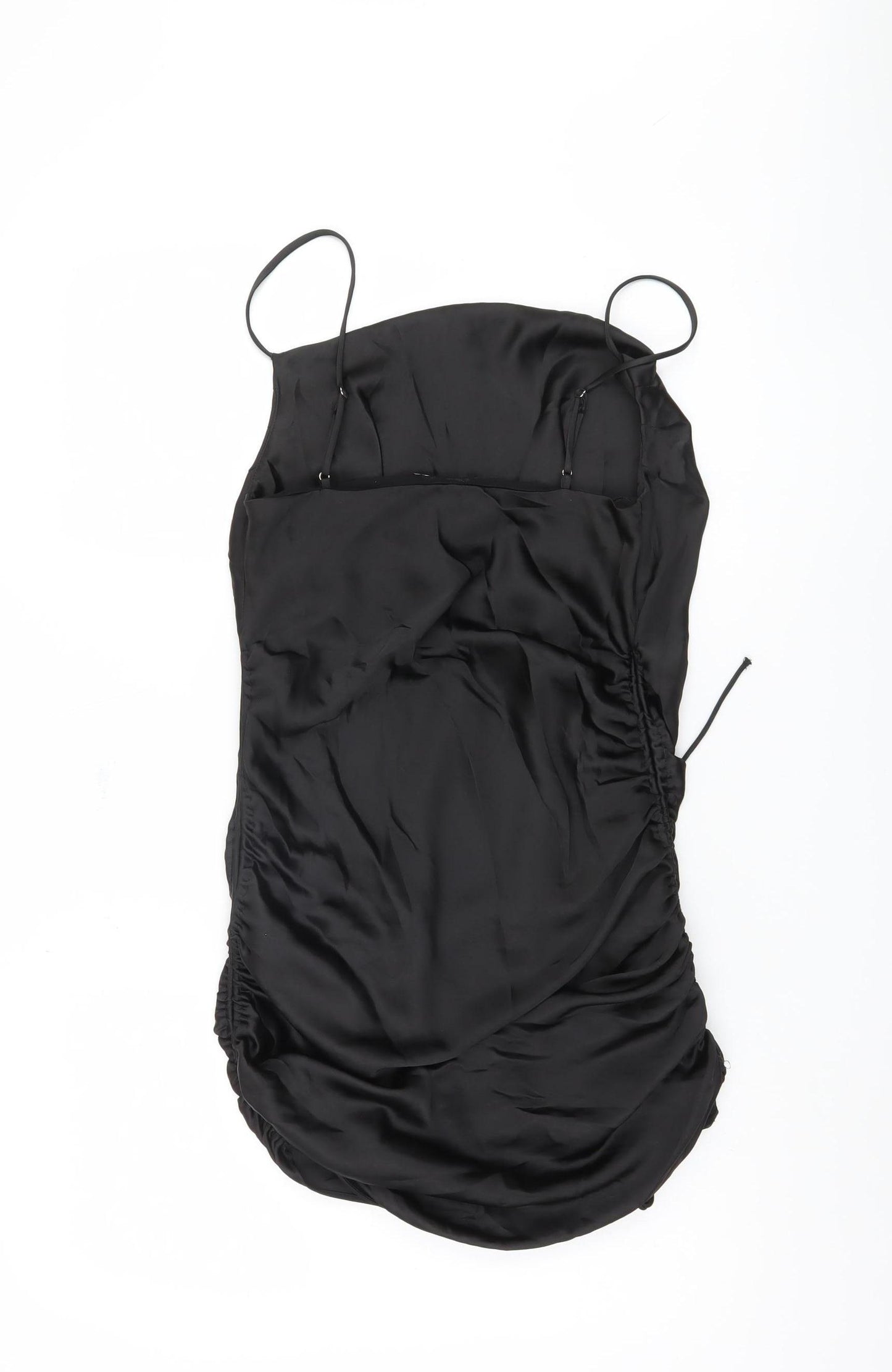 Zara Women's Black Silk Slip Dress Size 6