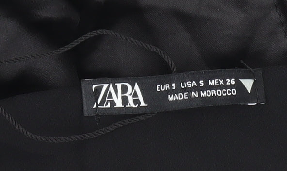 Zara Women's Black Silk Slip Dress Size 6