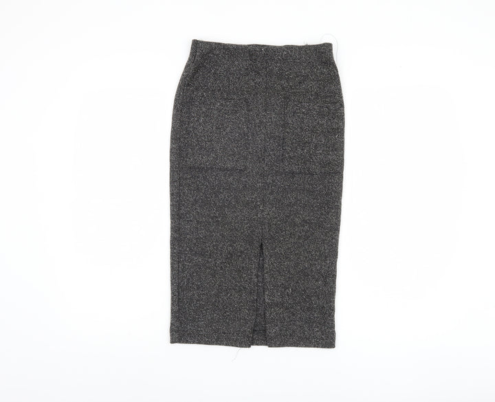 Next Women's Black Midi Pencil Skirt Size 6
