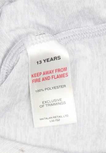 US Athletic Boys' Grey T-Shirt, 13 Years, Graphic Style