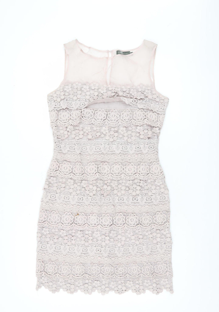 Mint Velvet Women's Ivory Sheath Dress Size 12