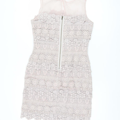 Mint Velvet Women's Ivory Sheath Dress Size 12