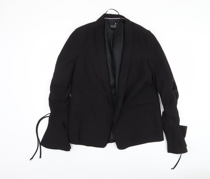 Topshop Women's Black Suit Jacket Size 12