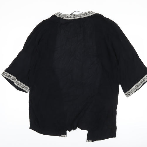 Dorothy Perkins Women's Black Cover Up M Embroidered