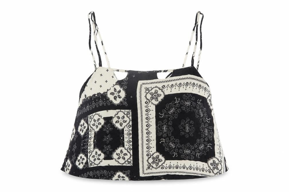 Front view of Topshop Women's Multicoloured Camisole Tank Top, size 12