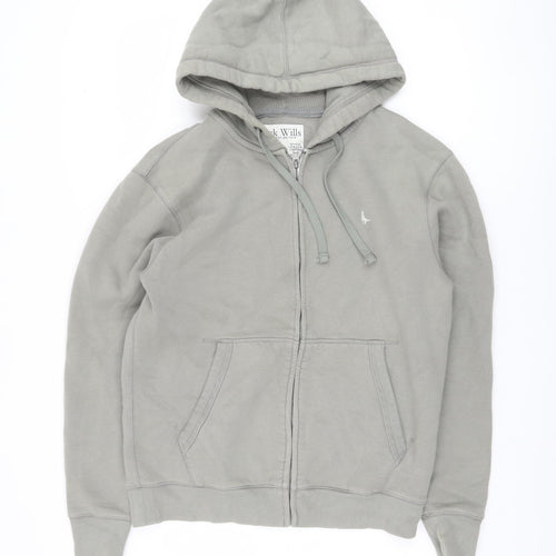 Jack Wills Grey Full Zip Hoodie - Men's S