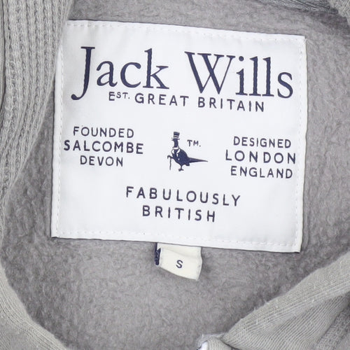Jack Wills Grey Full Zip Hoodie - Men's S