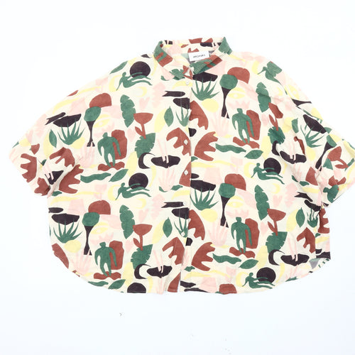 Monki Multicoloured Women's L Abstract Blouse