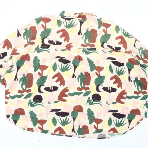 Monki Multicoloured Women's L Abstract Blouse