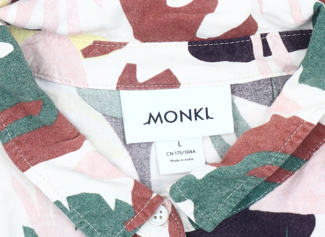 Monki Multicoloured Women's L Abstract Blouse