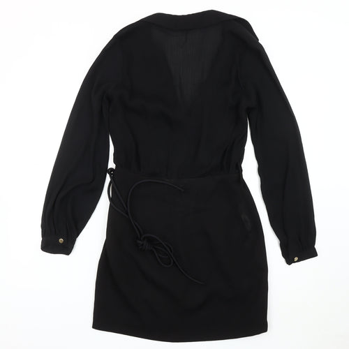 Zara Women's Black Wrap Dress, Size S, Casual/Workwear