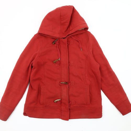 Marks and Spencer Women's Red Hooded Coat Size 16