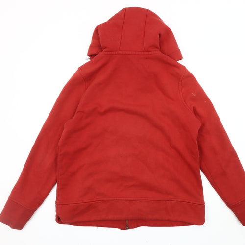 Marks and Spencer Women's Red Hooded Coat Size 16