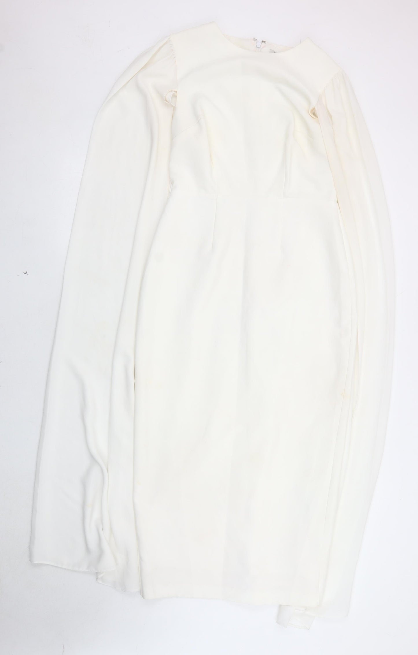 River Island Women Ivory Long Sleeve Dress Size 8