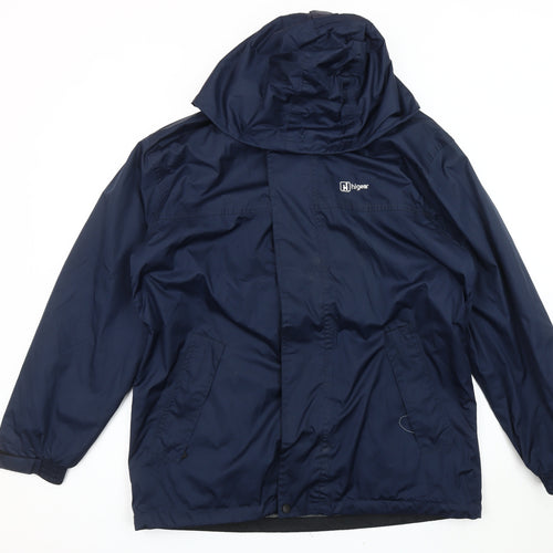 Hi Gear Men's Blue XS Rain Coat Hooded Outdoor