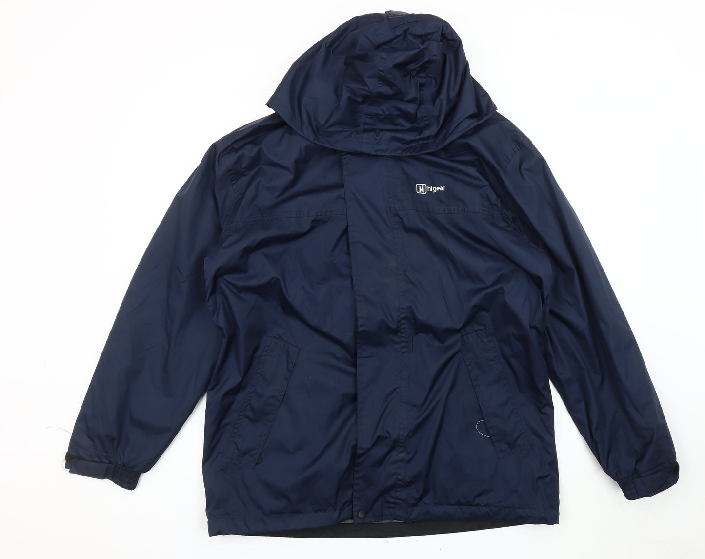 Hi Gear Men's Blue XS Rain Coat Hooded Outdoor