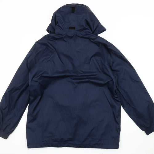 Hi Gear Men's Blue XS Rain Coat Hooded Outdoor