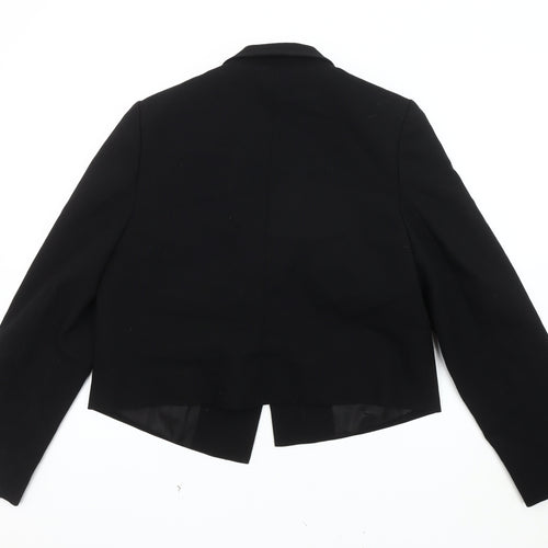 Very Women's Black Cropped Blazer Size 14