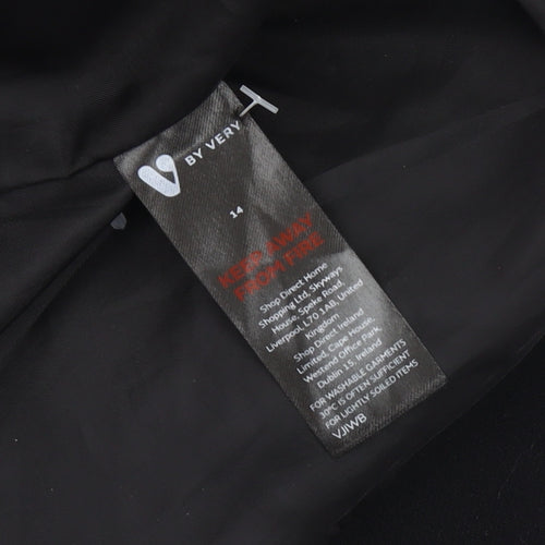 Very Women's Black Cropped Blazer Size 14