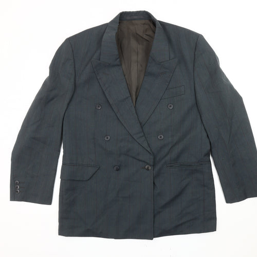 Mr Harry Men's Blue Double-Breasted Blazer, 40 Short