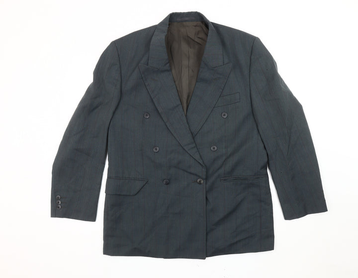 Mr Harry Men's Blue Double-Breasted Blazer, 40 Short