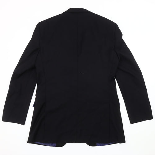 Ventuno 21 Men's Black Blazer, Size 38, Regular Fit