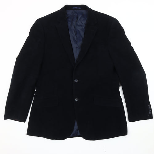 Emmetex Men's Black Jacket 42R, Single-Breasted Formal