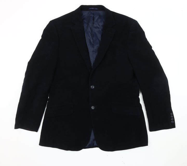 Emmetex Men's Black Jacket 42R, Single-Breasted Formal