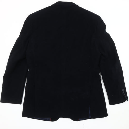 Emmetex Men's Black Jacket 42R, Single-Breasted Formal